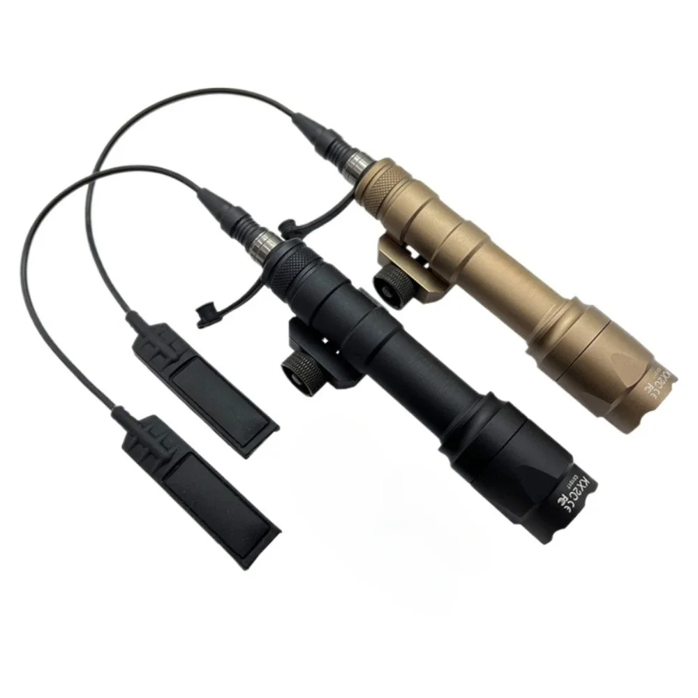 Tactical M300A M600C Flashlight with Pressure Remote Switch Gun Hunting Scout Light for Outdoor Hunting Fit 20MM Rail