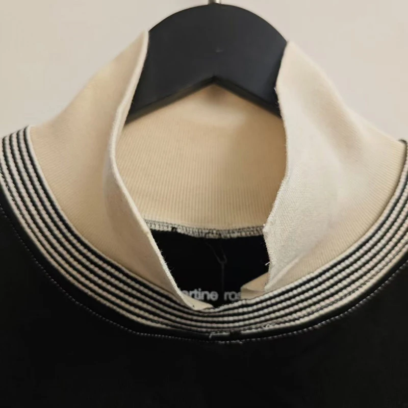 الكلاسيكية خطابات شعار طباعة مارتين روز بلوزات الرجال النساء أفضل نوعية القطن المتضخم الربط التلبيب حواف البلوفرات الجانبية