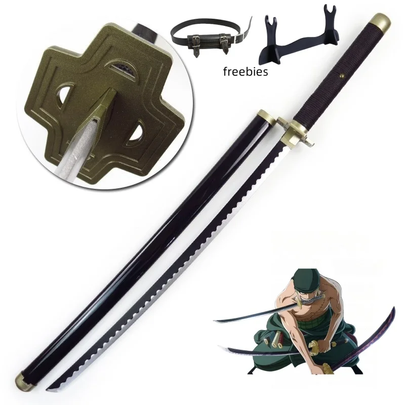 40 inch Roronoa Zoro Katana Ninja-mes zwaard Anime One Piece Cosplay originele Japanse Katana originele Samurai-sabel speelgoed cadeau