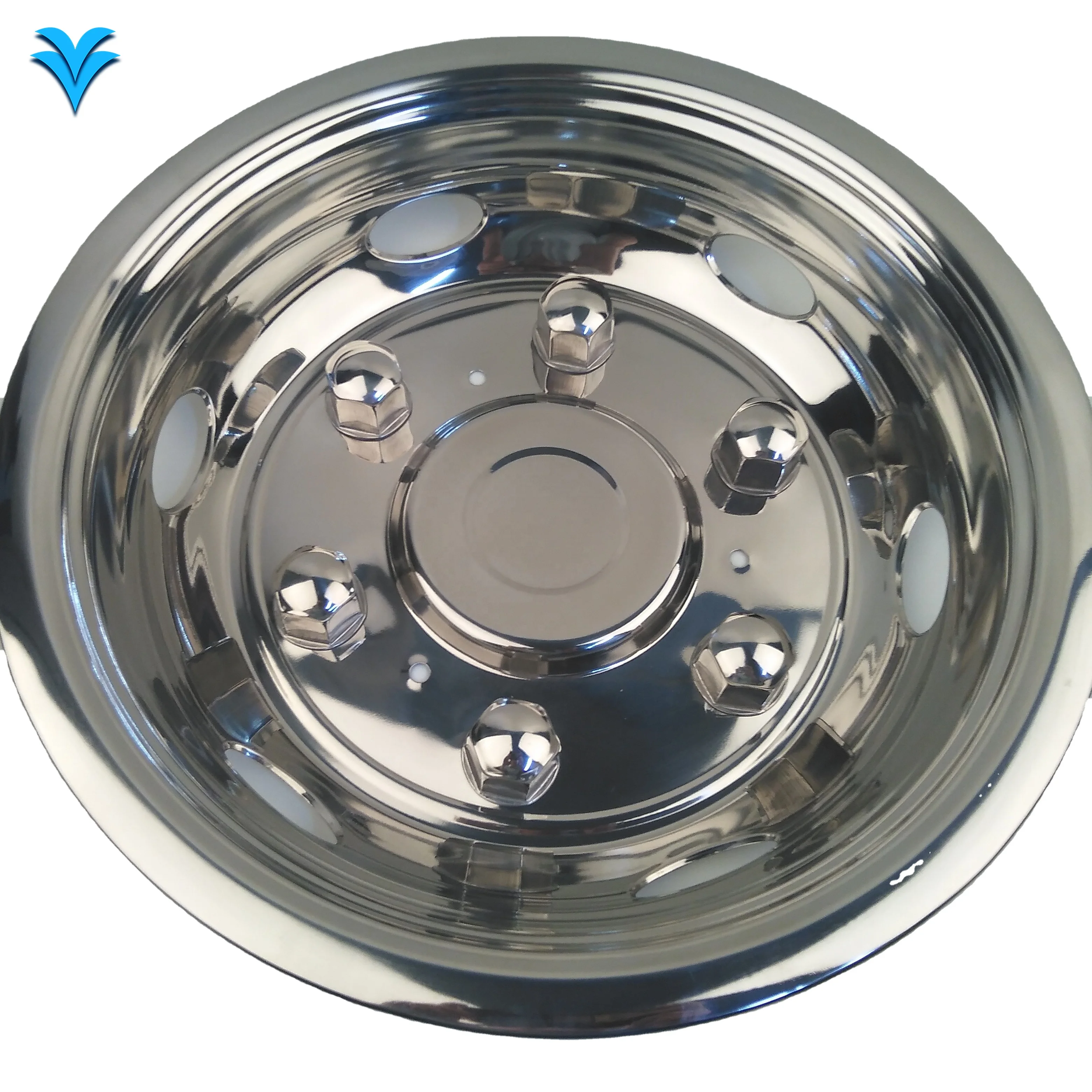 16inche wheel cover 6lugnuts 6 handholes fit for KINGLONG Coaster use for V-star 304stainless steel HY-16-010