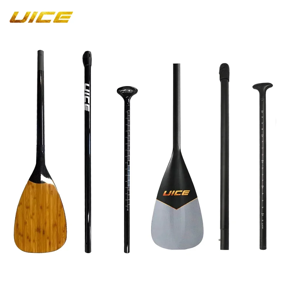 Adjustable SUP Paddle Lightweight Bamboo Full Carbon/Aluminum Paddle Kayak Boat Stand Up Paddle Board Kayak Accessories