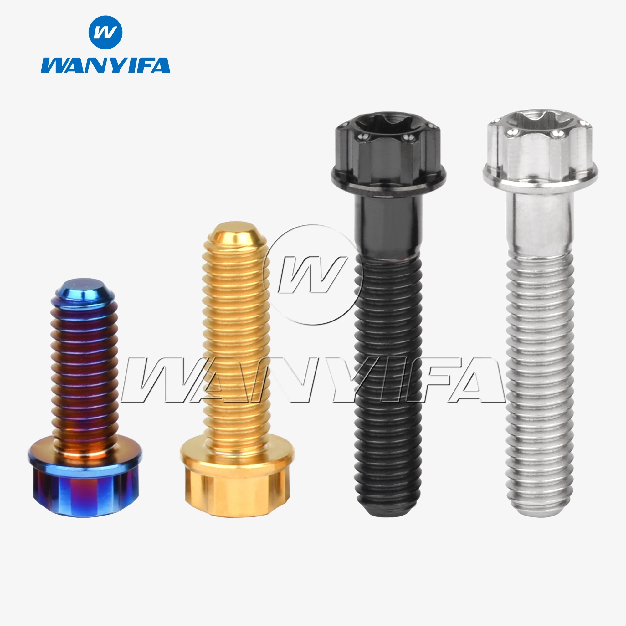 

Wanyifa Titanium Bolt M6x10/15/20/25/30mm Flange Torx Head for Motorcycle Refit