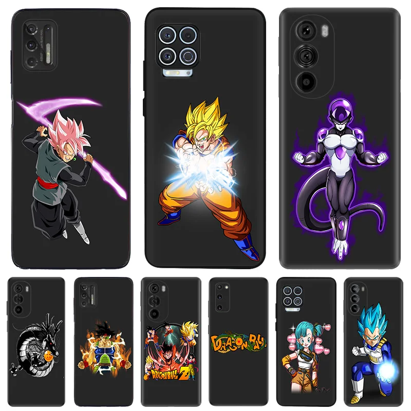 Anti-Drop Soft Phone Case For Motorola G73 G9 G50 G51 G60 G71 5G G22 G32 G52 G72 G53 Edge 40 30 20 Dragon Anime balls DBZ Cover