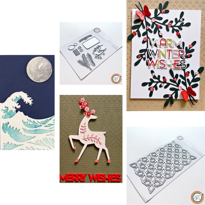 Rocking Horse Gingerbread Joy Metal Cutting Die Scrapbook Diary Decoration Stencil Embossing Template DIY Greeting Card Handmade