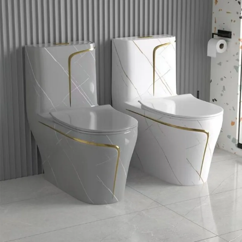 Color toilet ceramic toilet floor wall row toilet toilet straight flush/siphon toilet
