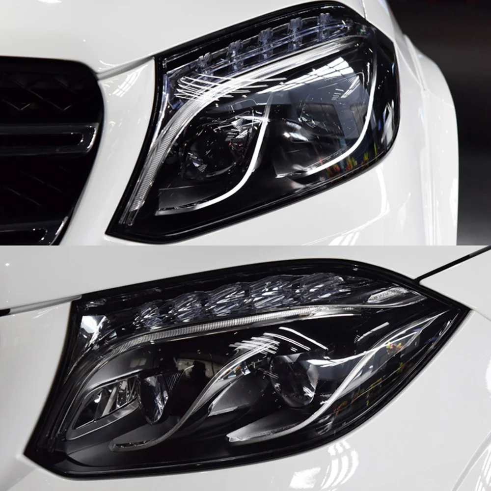 

Car Front Headlight Lens Cover For Mercedes-Benz GLS X166 GLS450 GLS350 2015 2016 2017 2018 2019 Auto Case Headlamp Lampshade