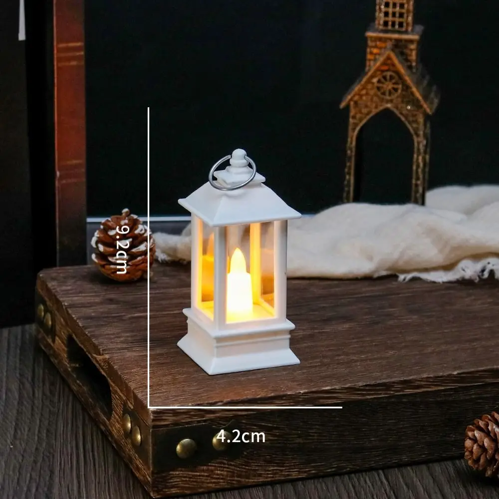 الرجعية LED ضوء شمعة الإلكترونية عديمة اللهب ضوء دافئ في الهواء الطلق معلقة الفوانيس الصغيرة الإبداعية مع هوك