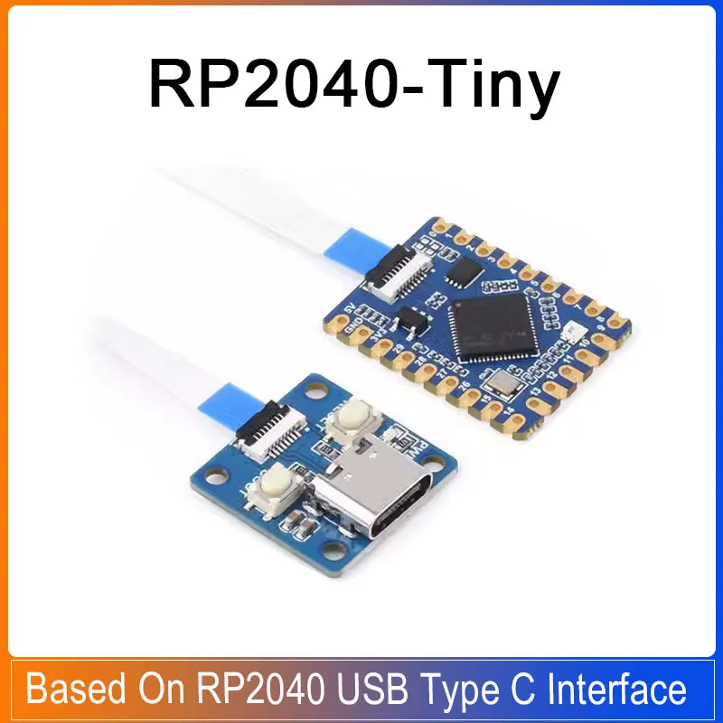 

RP2040-Tiny Module RP2040 ZERO Raspberry Pi PICO Development Board R USB Type C Interface 264KB SRAM 2MB Flash C/C++ For Arduino