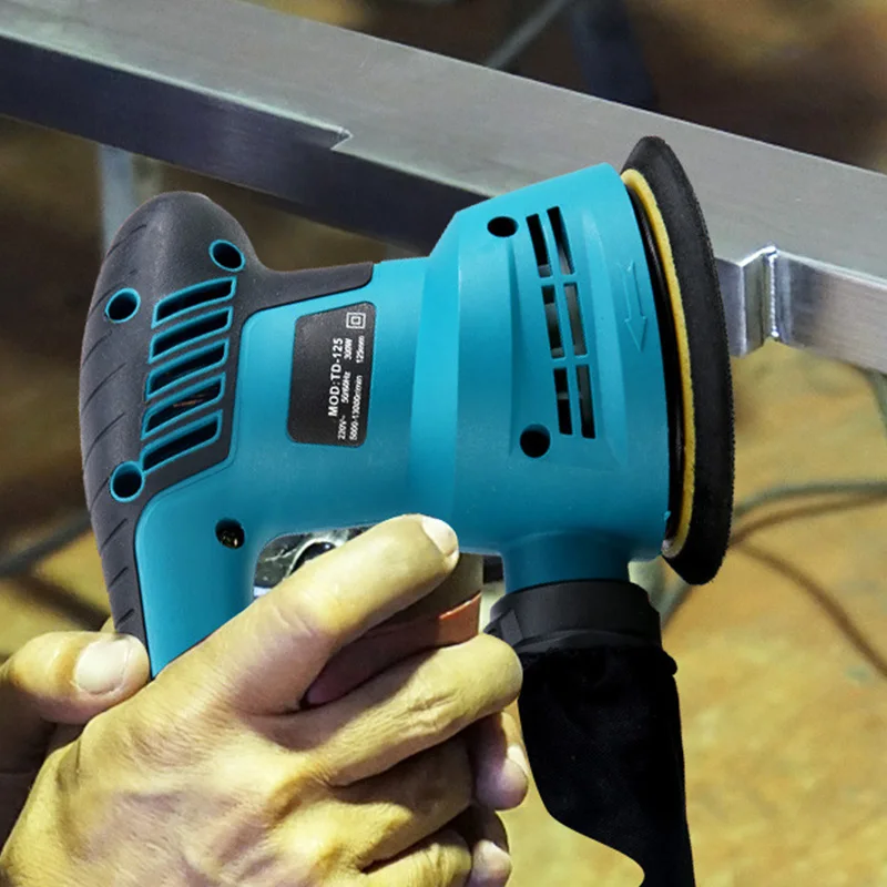 【Hot】110v/220v Random Orbit Sander, 125mm 6 Variable Speeds Electric Sander Wood Grinder Polishing