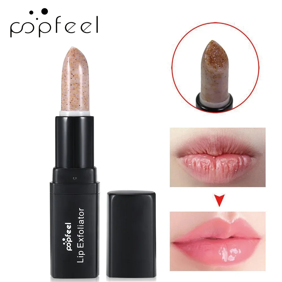 Popfeel Remove Dark Lip Balm Lightening Melanin  Gloss Oil Exfoliating Clean Moisturizer Make up Lip Color Scrub Exfoliator Care