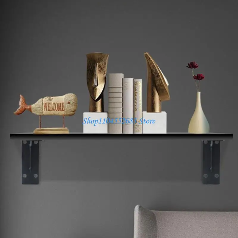 Y6GD زوج واحد من دعامات الرف شديدة التحمل مثبتة على الحائط لألواح الخشب #2