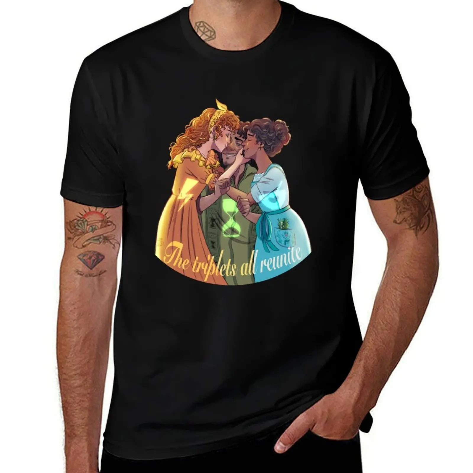 Triplets T-Shirt Retro Graphic Print T-Shirt