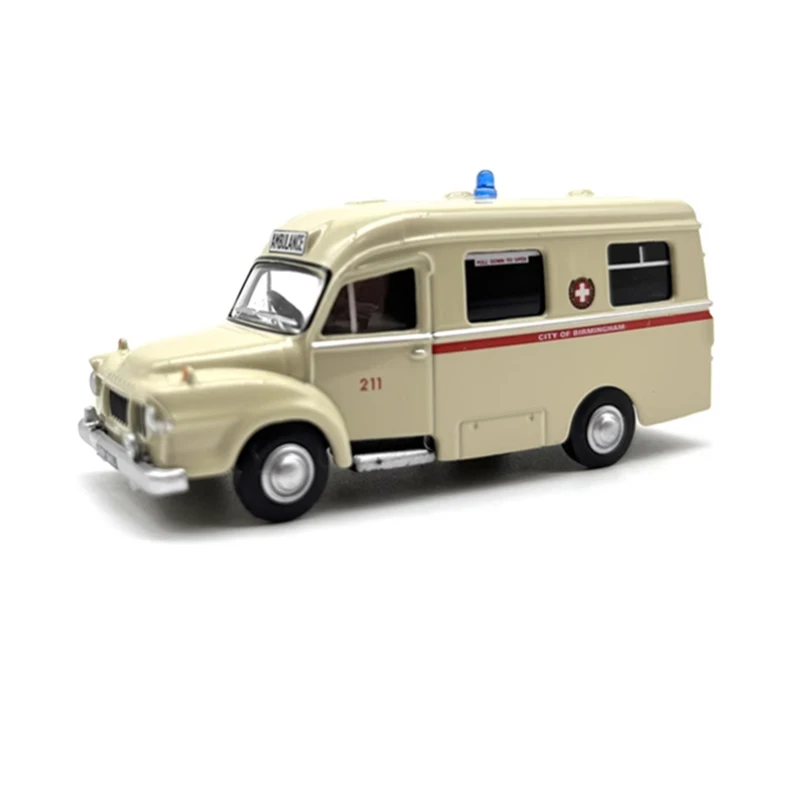 OXFORD Diecast 1:76 Scale Birmingham J1 Ambulance Alloy Retro Car Model Finished Product Simulation Toy Gift Static Model