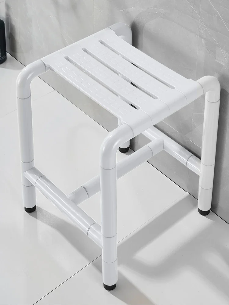 Nordic Shoe Changing Shower Stools Bathtub Seat Toilet Elderly Disabled Chairs Stainless Steel Non Slip Bathroom Stool Furniture