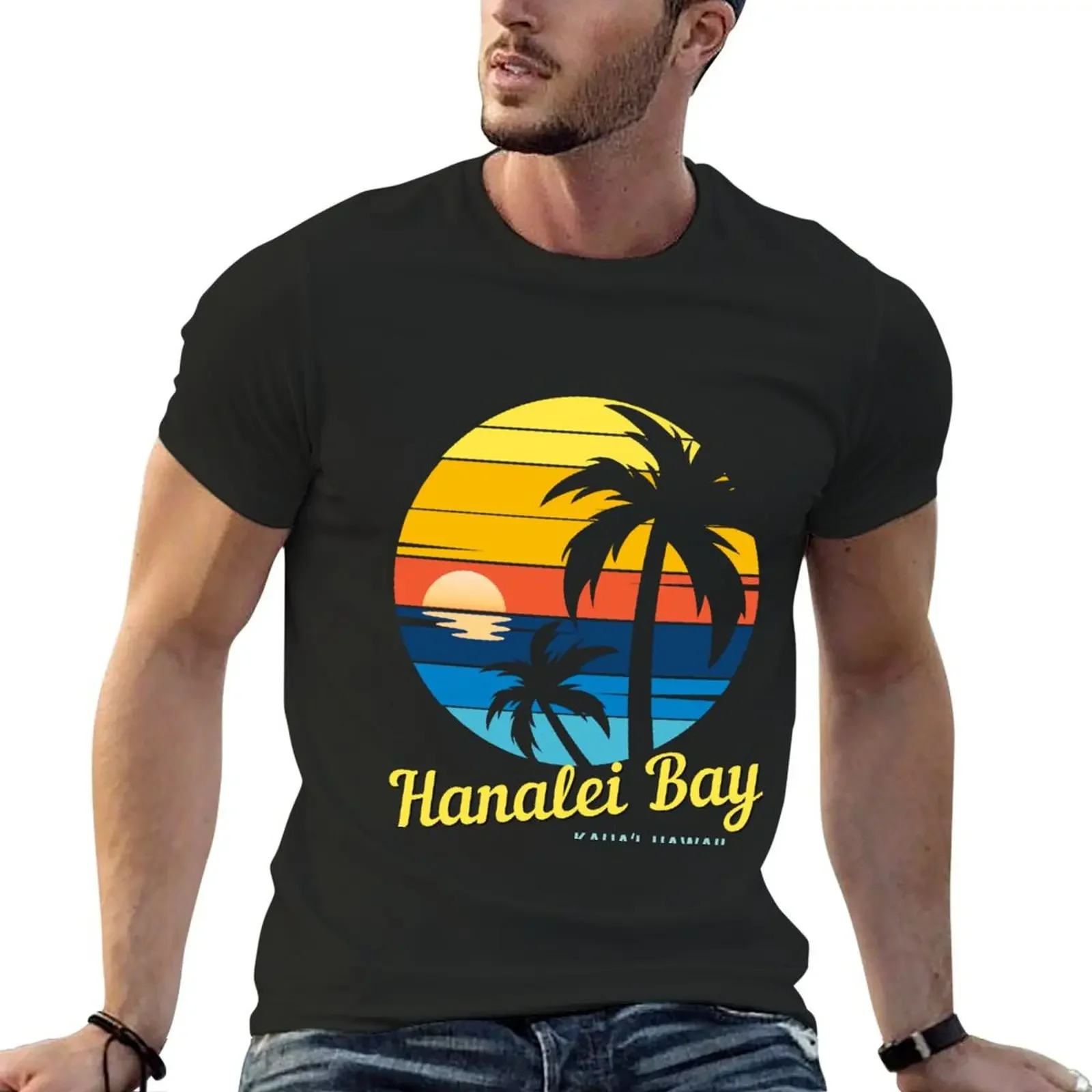 

Hanalei Bay - Located on Kaua'i, Hawaii, dramatic mountain scenery, great surfing conditions. T-Shirt