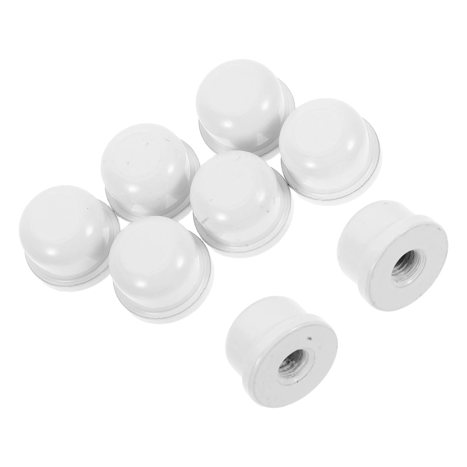

8 Pcs Table Lamp Accessories Decorative Cap Knob Harp Parts Hardware Metal Light Fixture Caps Lamp Shade Finials