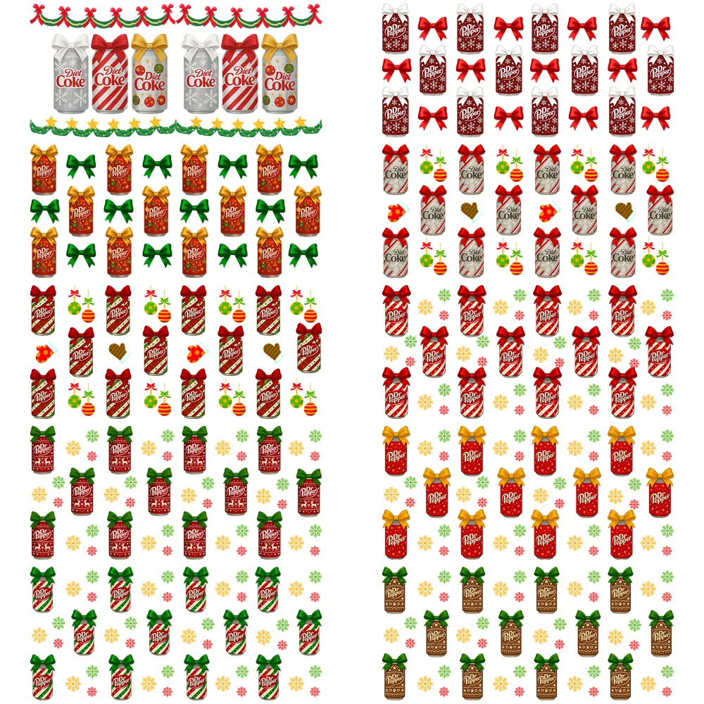 

21 Style Christmas Cozy Vibe Artwork UV Party DIY Decals cup wraps transfers uvdtf 16oz uv dtf Sticker