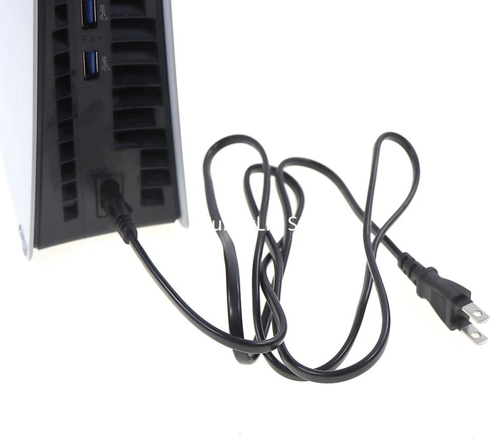 كابل سلك طاقة تيار متردد بمنفذ 2 شقين ، مناسب لسوني بلاي ستيشن 5 ، PS5 ، مزود طاقة ، سلك توصيل ، أصلي ، m ، 1