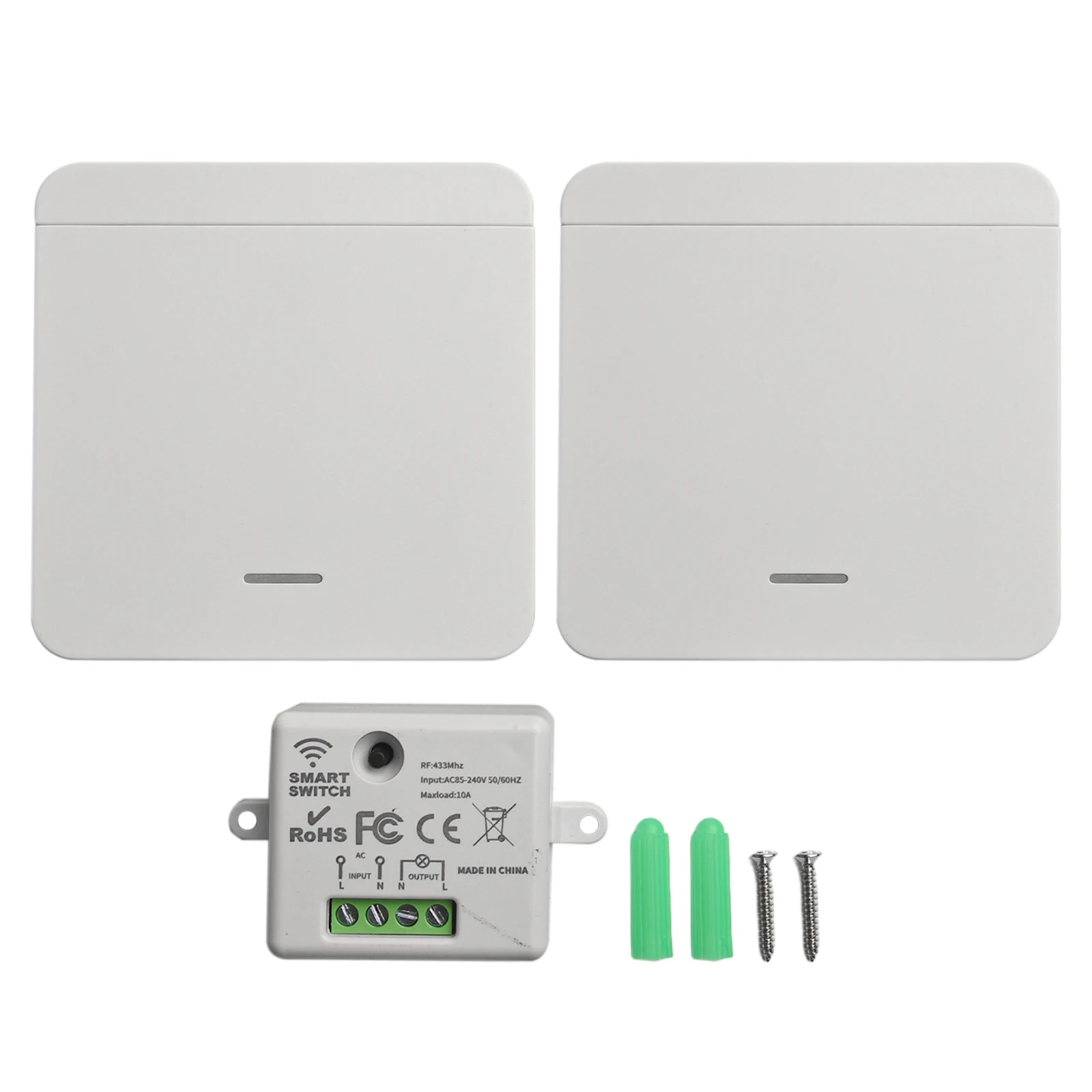 433MHz Wireless Switch Battery Powered Switch Convenient Control Safety And Peace Of Mind Seamless Communication