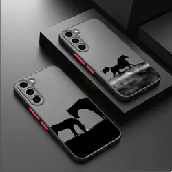 Horse Case For Samsung Galaxy S24 S23 S21 S22 S21 FE Note 20 Ultra A04 A04E A05 A73 A53 A33 A23 Plus Protective Cover Funda