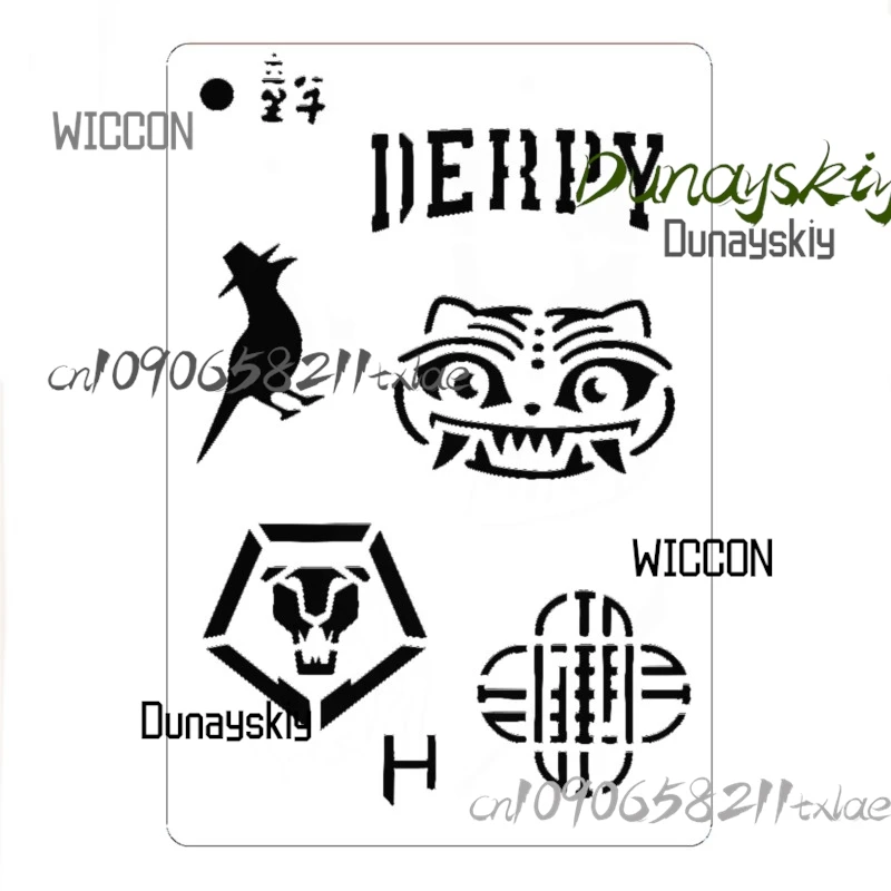 هنتركس رومي ميرا زوي سجابوي شيطان لطيف طلاء الوجه استنسل أنيمي شخصية تأثيري ماكياج حفلة الهالوين عيد الميلاد Kawaii  #5