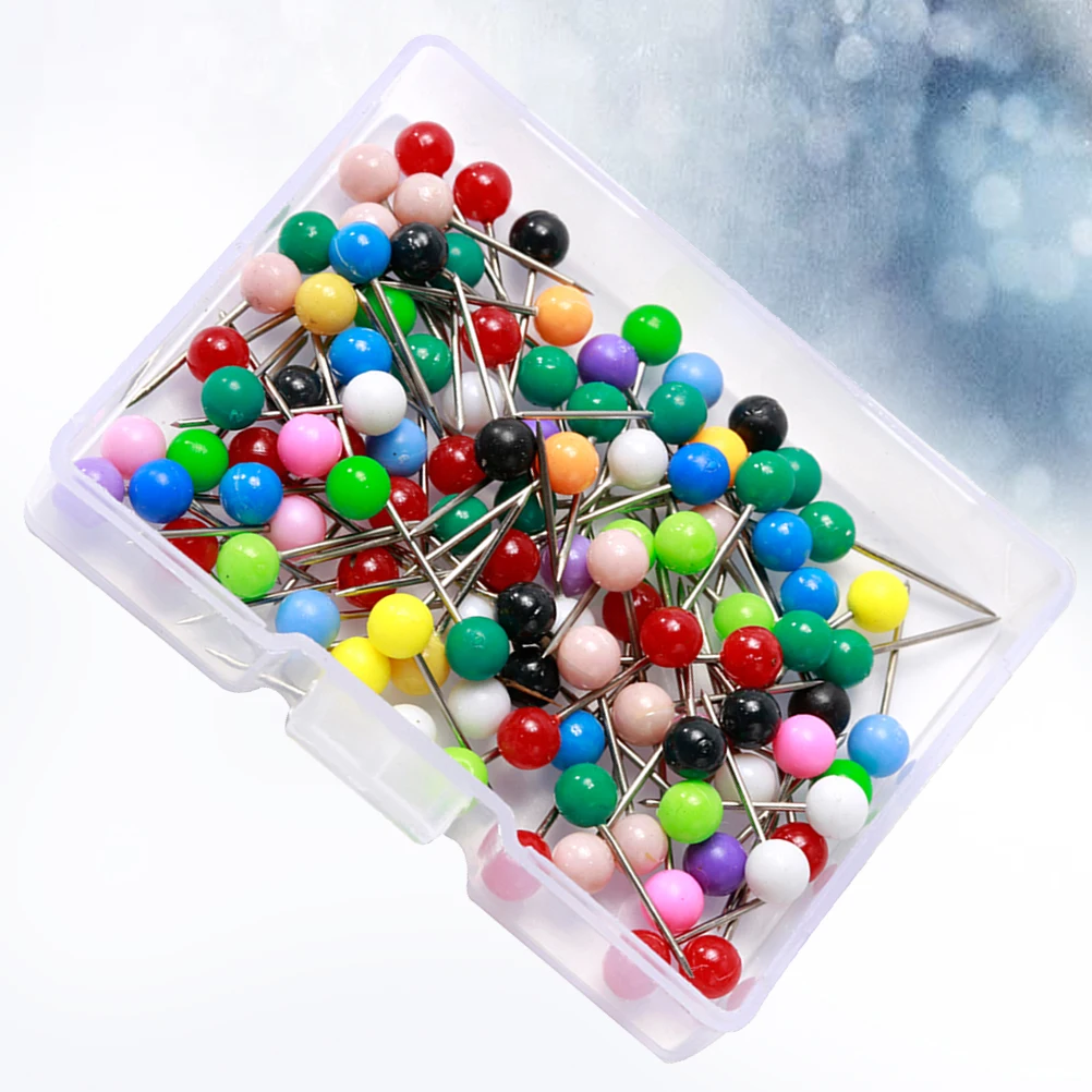 

100 Pcs/Box Pearl Pin Craft Decoration Ball Head Pins Straight Dedicated Dressmaker Supplies