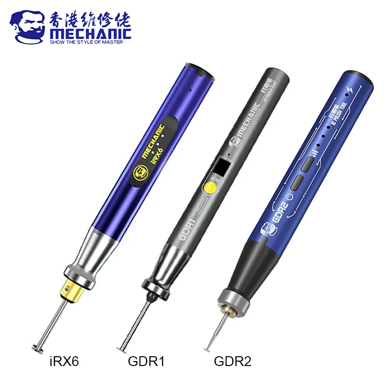 

MECHANIC IC Chip Polishing Pen for Phone Maintenance GDR1 GDR2 IRX6 Motherboard Repair Screws Removal Degumming Grinding Tool