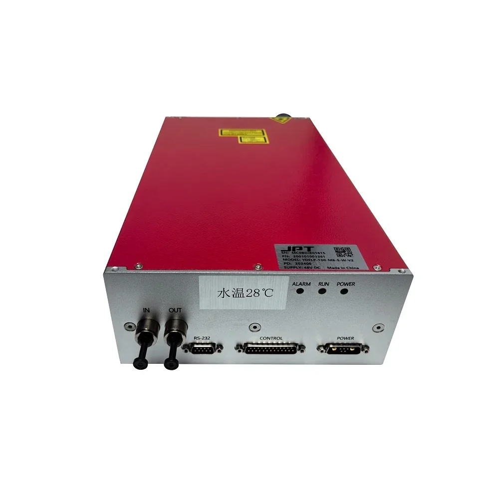 مصدر ليزر الألياف YDFLP-100-M8-S-R نبض 100 واط JPT مصدر الطاقة الأصلي الرسمي لآلة قطع وسم المعادن استخدام 6-45NS