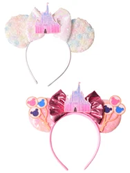Disney Balloon Castle cartoon sequin stereo ear headband Holiday travel Holiday party girl dress up costume accessories