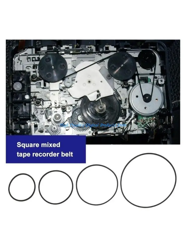 

U2JE 240Pieces 1mm Elastic Rubber Belts Straps for Tape Machines Width Ranging from 35mm to 190mm
