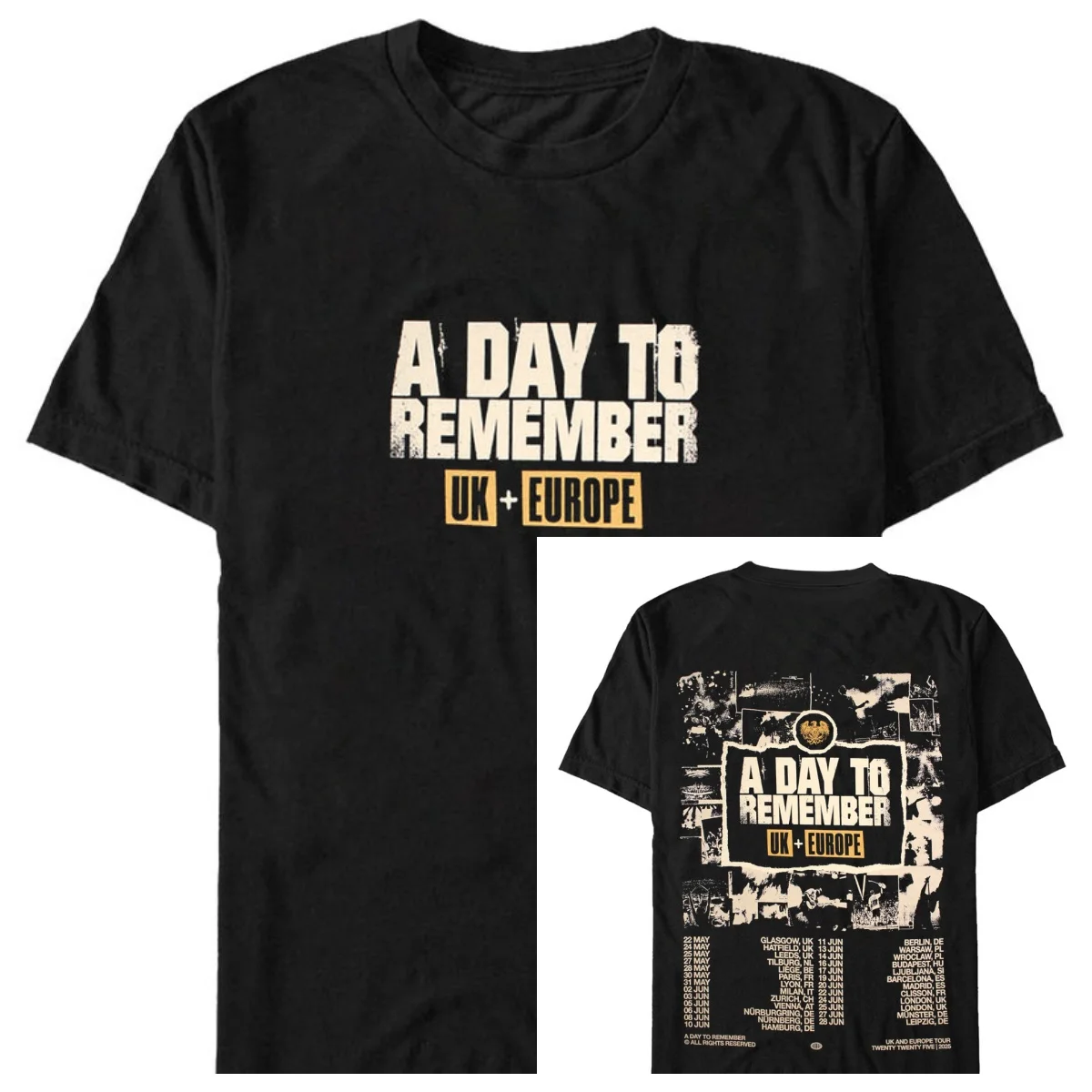 Best A Day To Remember Cotton Band Shirt Unisex Summer Short Sleeve Fashion Brand Tee Luxury Casual Vintage