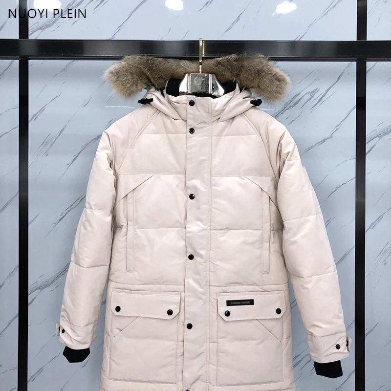 30 Canadian Down Jacket Men\'s Coat Parka Expedition 95% White Goose Down Snowcoat Male Coat Jacket 2580M S-2XL