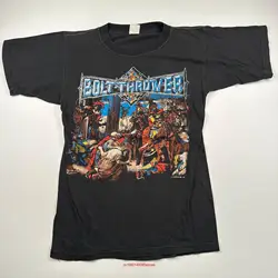 ヴィンテージ1992ボルトスローアTシャツ、中オリジナルロングまたはショートスリーブ