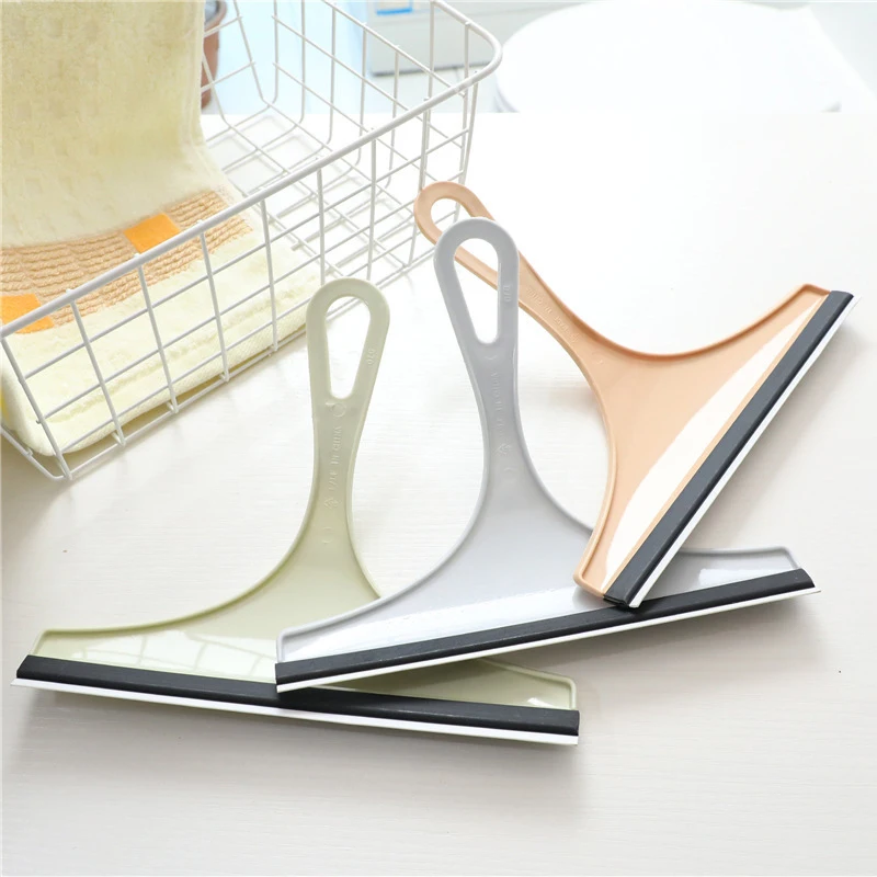 1Pc Household Glass Wiper, t-Type Soft Rubber Window Cleaning Scraper, For Bathroom, Tile, Floor, Mirror Cleaning Hand Scraper