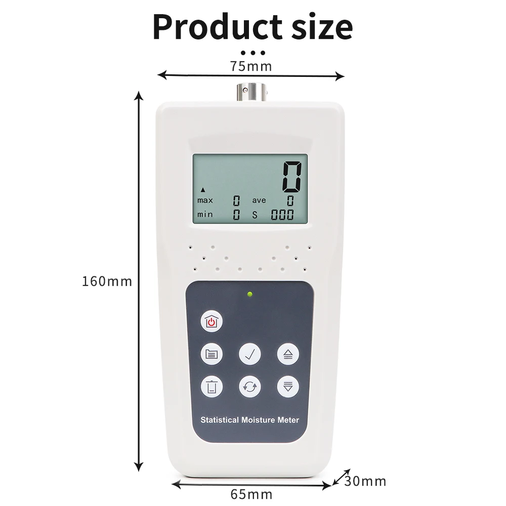 Hygromètre multifonction portable KMS680, haute précision, humidimètre pour papier