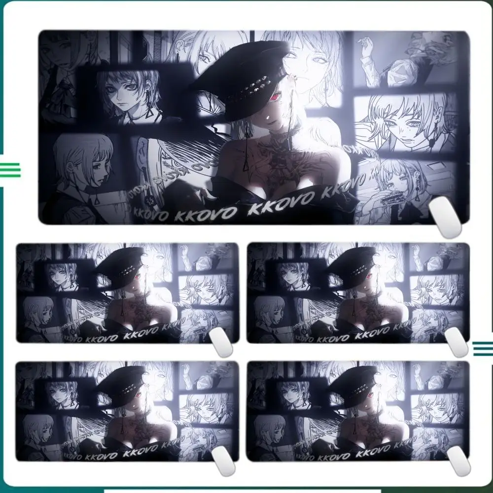 شخصيات أنيمي لوحة الماوس الكمبيوتر الكبير مكتب ألعاب الجدول الحصير XXL المطاط المضادة للانزلاق لوحة مفاتيح الألعاب ماوس منصات مكتب طويلة