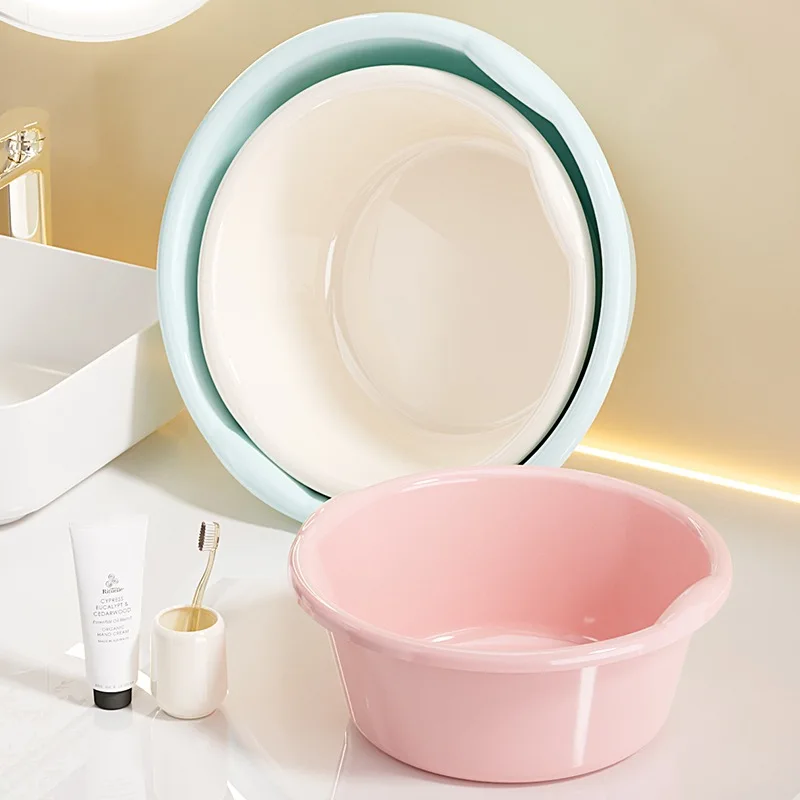 Thickened, large-sized washbasin for home use, suitable for student dormitories, for washing clothes, washing face, and soaking