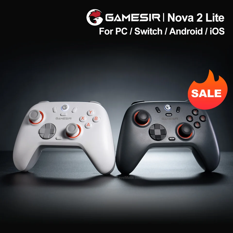Gamesir Nova 2 Lite Controlador Inalámbrico Bluetooth Gamepad con Latencia Ultra Baja de Botones y Palanca para Nintendo Switch 2 PC iOS