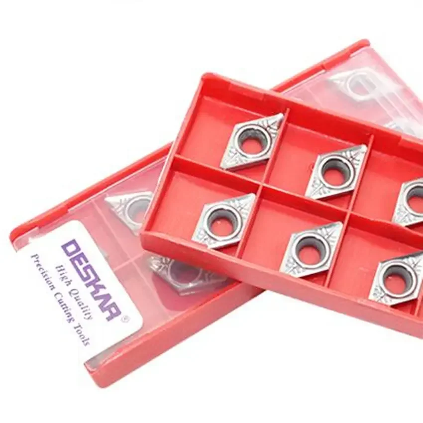 

DESKAR Original rhombus DCGT070202 DCGT070204 DCGT070208 K10 DCGT11T302 DCGT11T304 DCGT11T308 Turning Blades Lathe For Aluminum