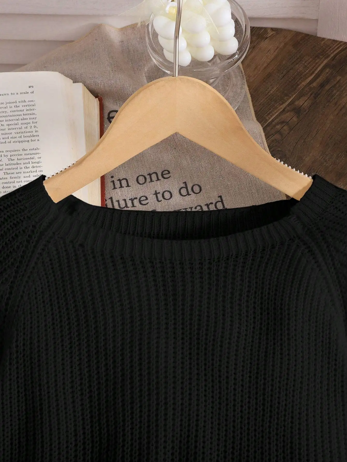 سترة توين جيرلز كاجوال برقبة دائرية وأكمام طويلة بفيونكة مجوفة، خريف/شتاء #4