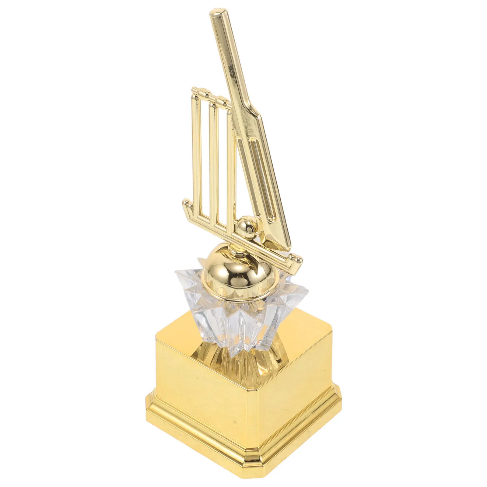 Cricket Award Trophy Cup Golden Base Sports Event Rewards Seamless Plastic Trophy Sports Competition Awards School Classroom