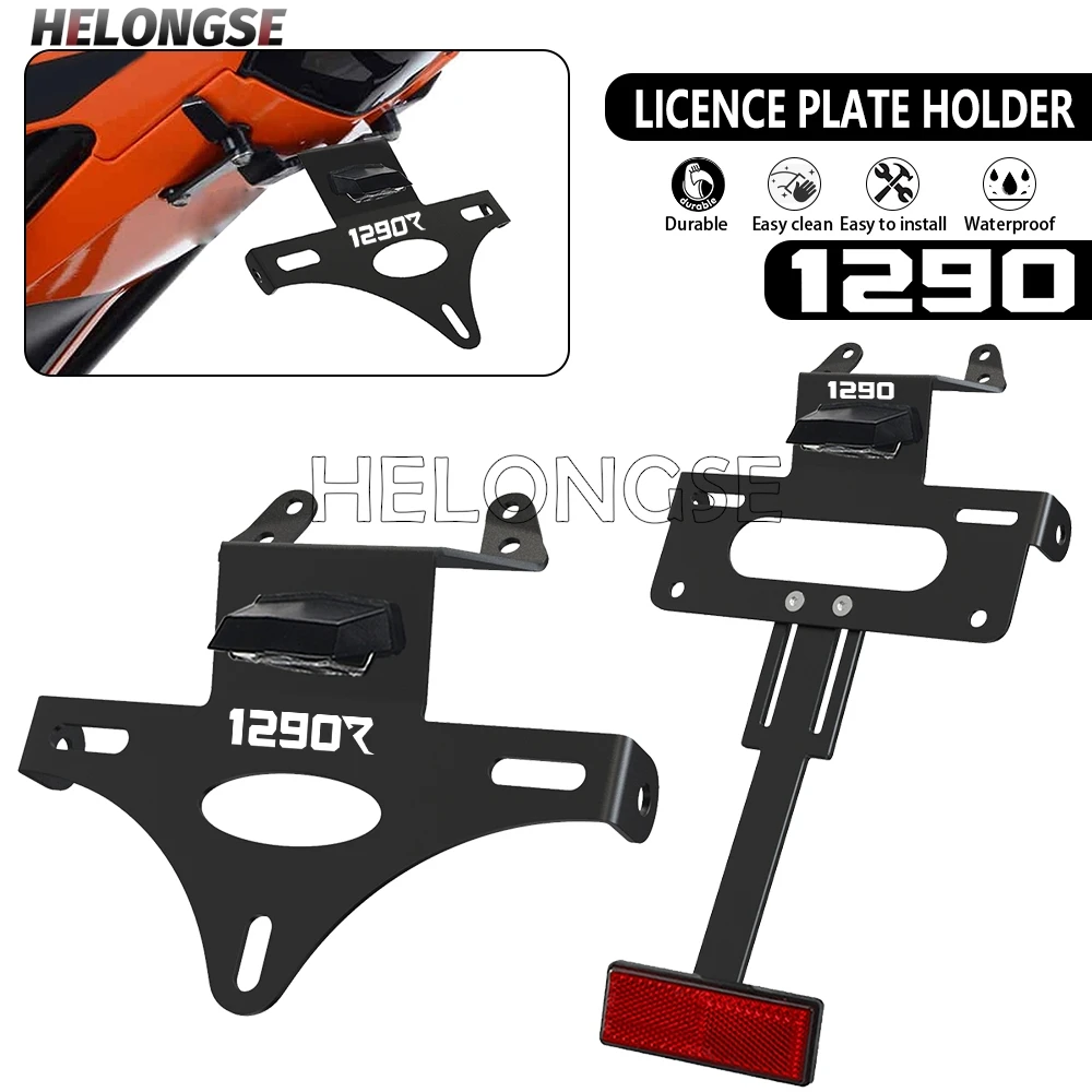 

For KTM 1290 Super Duke R 2014 2015 2016 2017 2018 2019 Moto Rear License Plate Holder Brackets Tail Tidy Fender Eliminator Kits