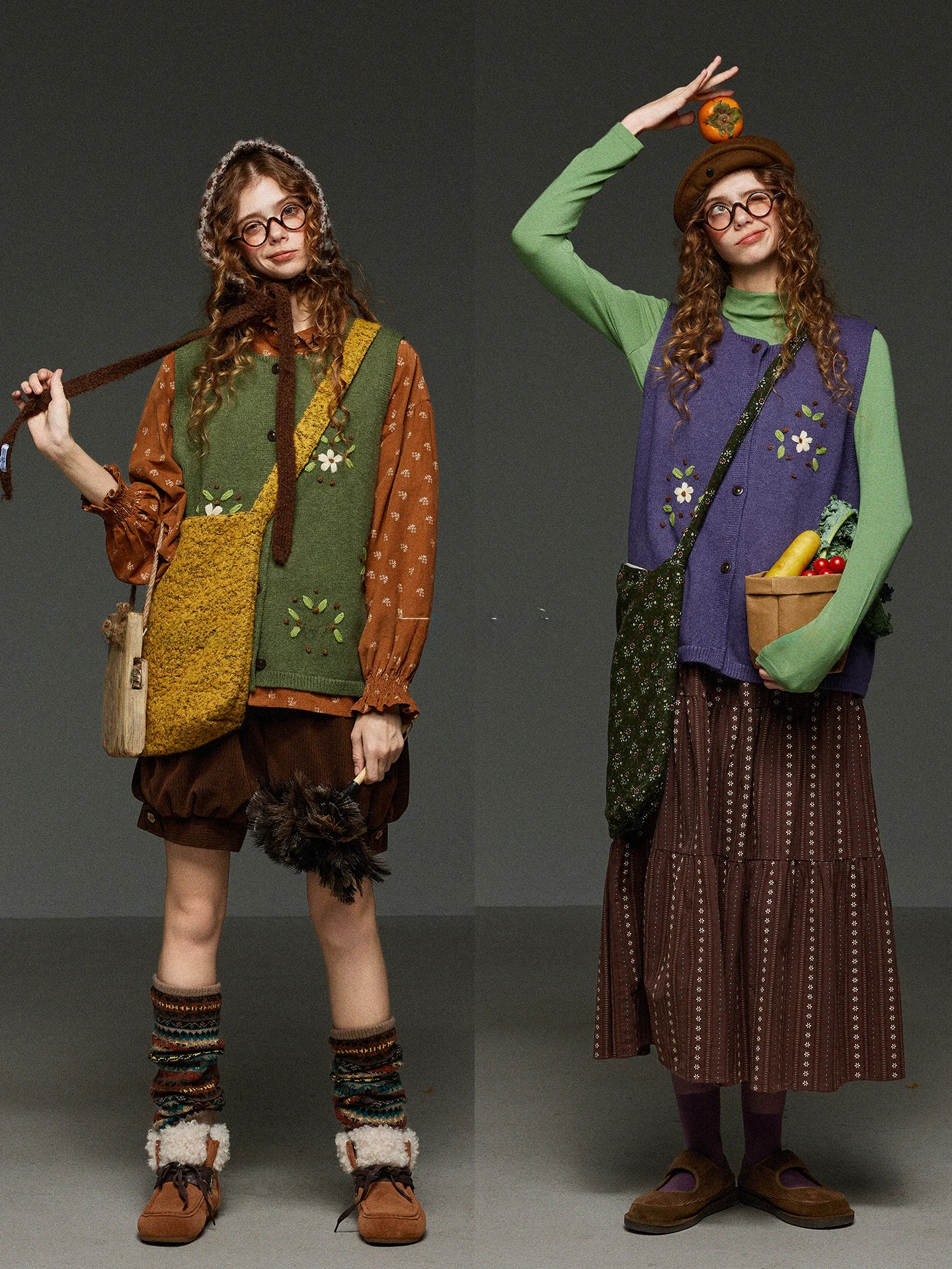 

Retro Embroidered Floral Knitted Vest Women's Loose Multiwear Svel Top Commute Sle Single Button round Ne Design