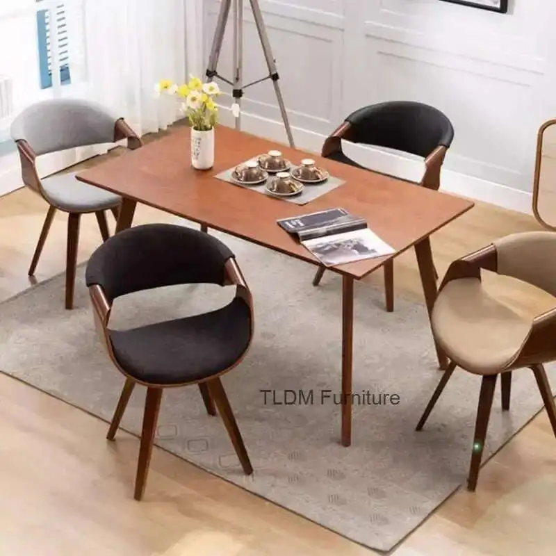 

Nordic Minimalist Dining Chairs Restaurant Home Creative Kitchen Backrest Armchair Living Room Furniture Leisure Chair b l