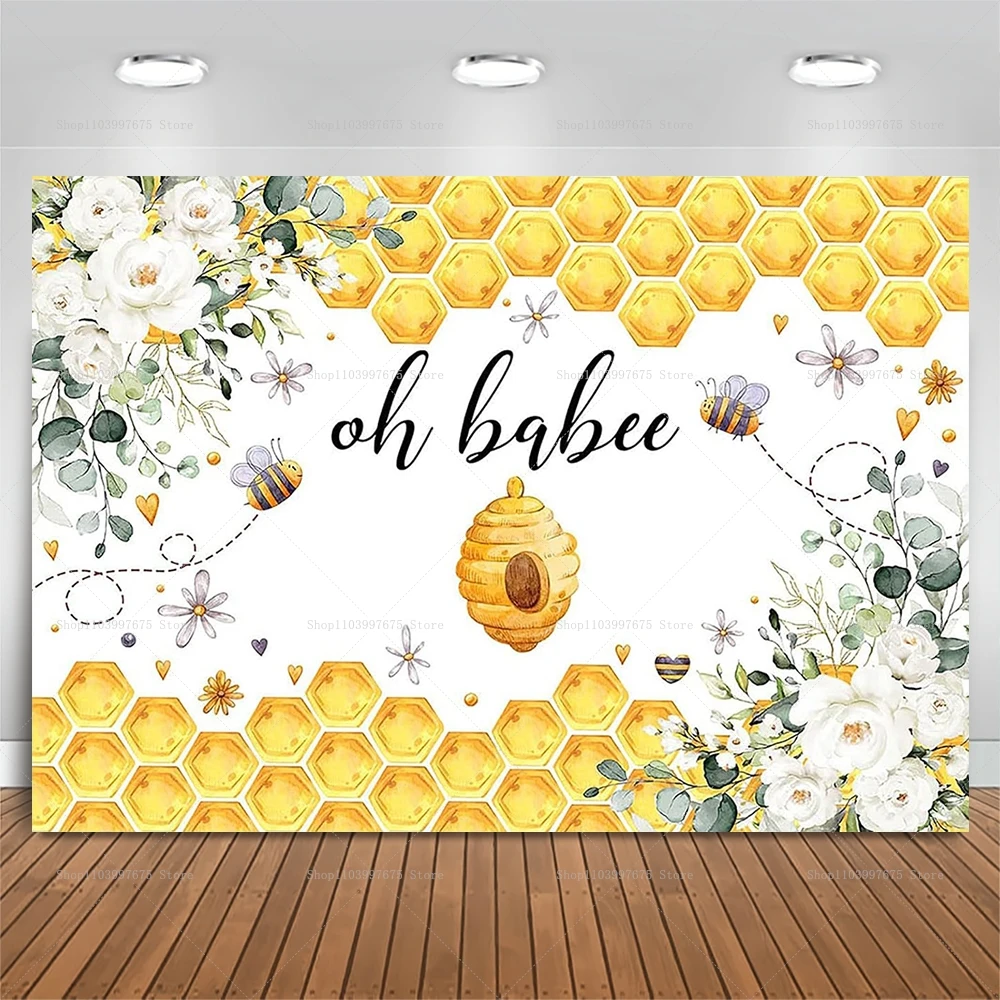 Baby Clothing Paris - Oh Baby Sweet Bee Floral Backdrop