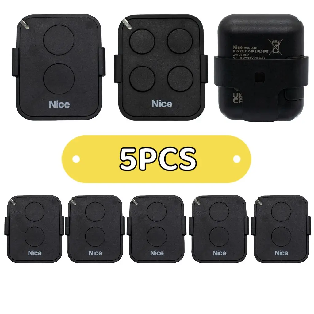 NICE ERA FLOR FLO4RE FL02RE 433.92MHz باب المرآب عن بعد متوافق مع NICE ON2 ON4 ON2E ON4E INTI1 INTI2 FLO2R-S FLO4R-S