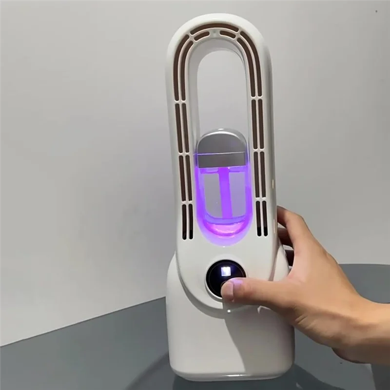 

Air Adjustment Fan 3000Mah USB Fan Air Cooler Portable Humidifier Bladeless Fan For Office Car