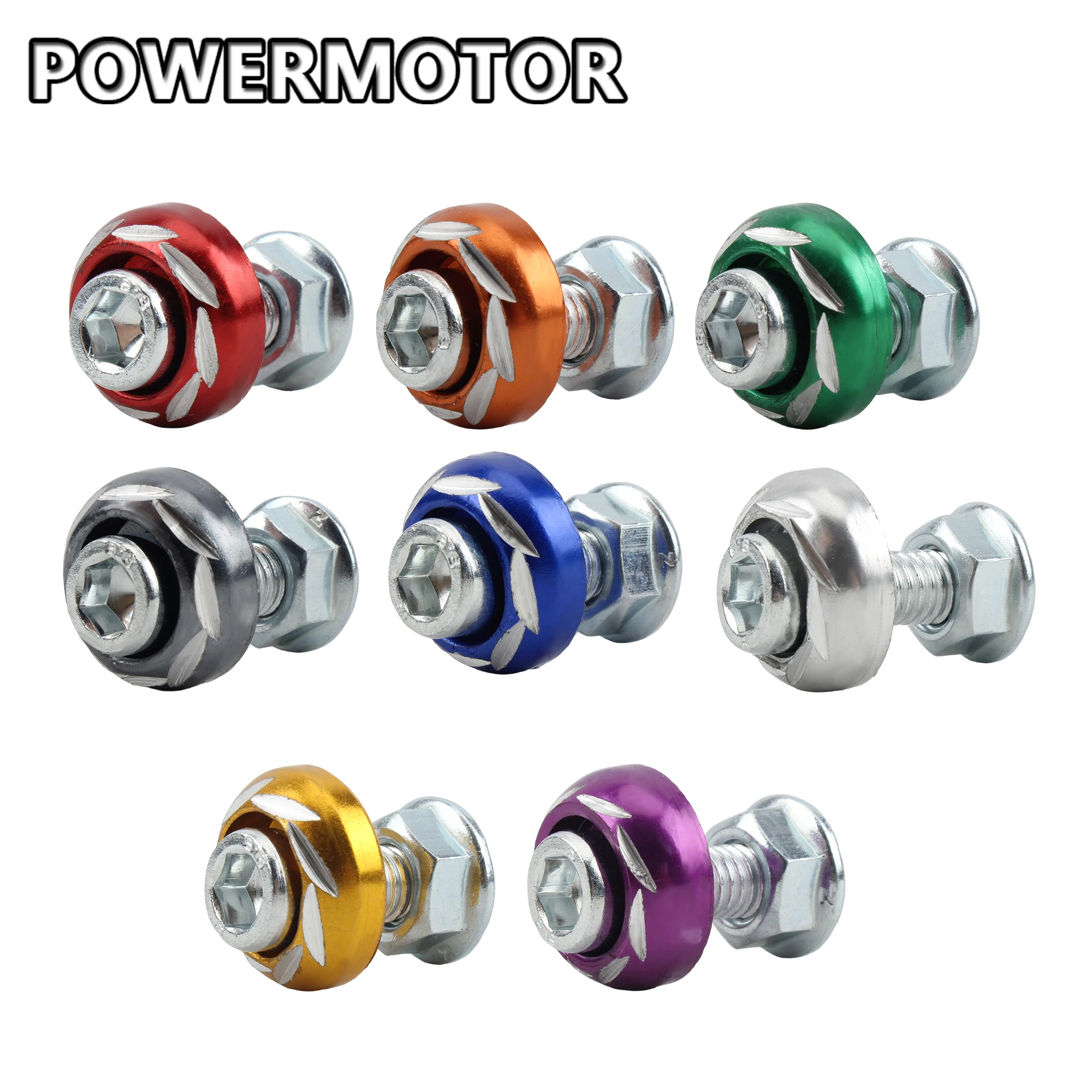 Motorrad 10 stücke Universal Schraube Mutter CNC Aluminium Legierung Farbe Platte Coverset Cowling Unterlegscheibe Körper Abdeckung Teil Dirt Pit Bike