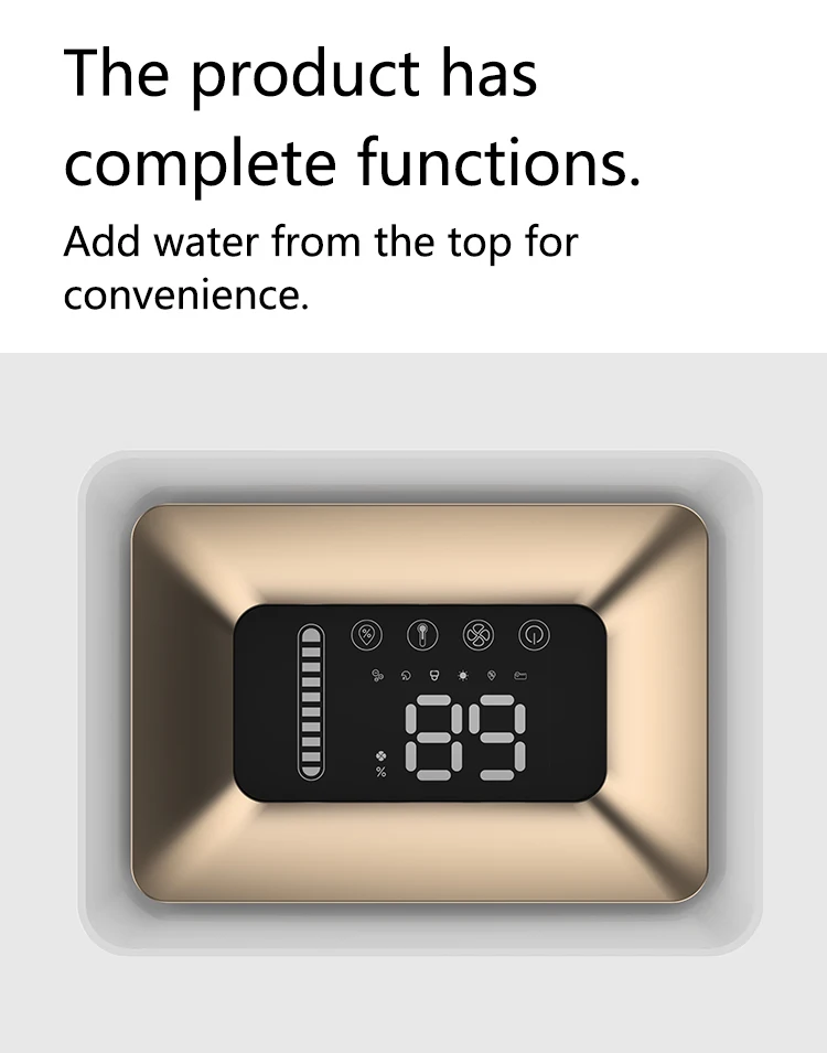 BJS-610 غرفة جديدة خالية من الضباب الكهربائي ثلاثة سرعات ضباب إنذار نقص المياه 6 لتر مرطب تبخيري عالي الجودة #6