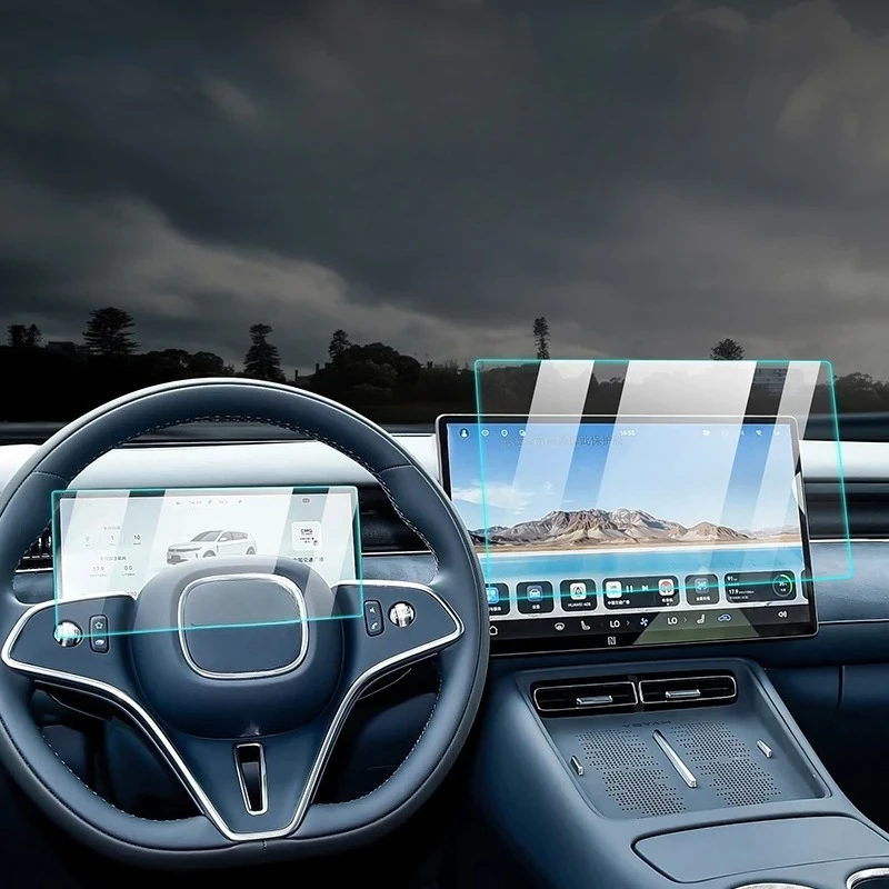 

For Voyah Free+ Car Navigation Tempered Film Central Control Instrument Panel HD Protective Film Sticker Car Interior Accessory